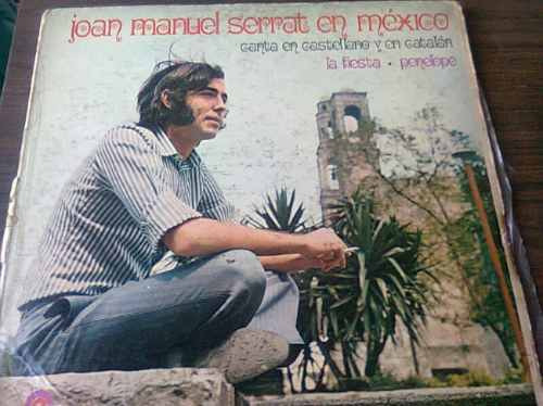 Disco Acetato De Joan Manuel Serrat En Mexico