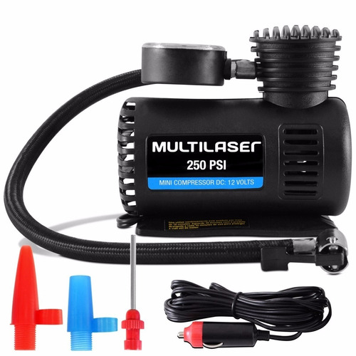 Mini Compressor De Ar 12v P/ Pneu De Carro, Moto E Bicicleta