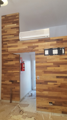 Revestimiento De Pared Con Madera Estilo Rústico 1900$ X M