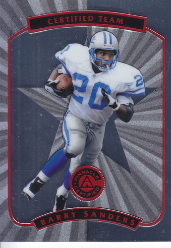 1997 Pinnacle Certified Team Barry Sanders Rb Lions