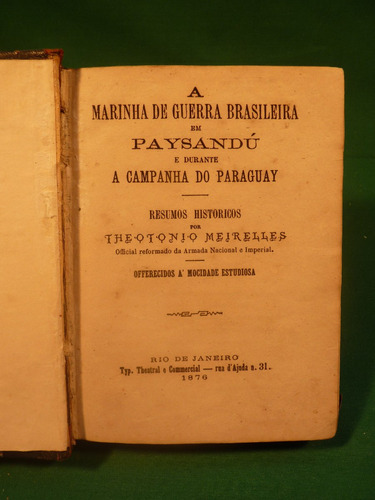 Meirelles, T. A Marinha De Guerra Brasileira... 1876