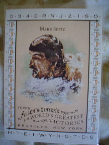 Mark Spitz Tarjeta Allen & Ginter