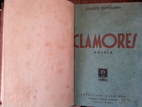 Clamores - Calixto Whitmarsh - Colecciòn Claridad
