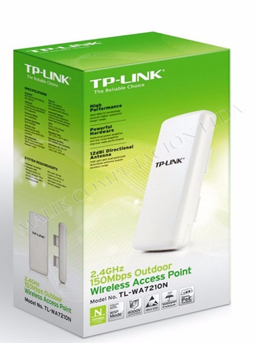 Punto De Acceso Inalambrico Tplink Tlwa7210n 150mbps 2.4ghz