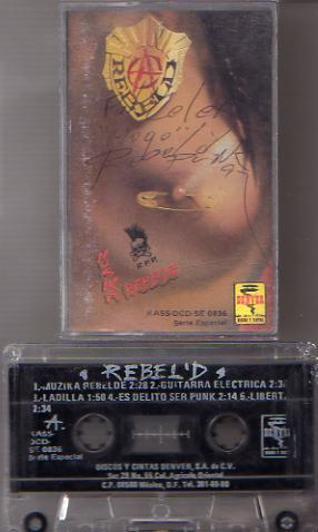 Audio Cassette Rebel´d Punk, Musika Rebelde