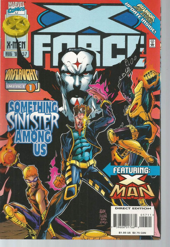 X Force N° 57 - Em Inglês - Editora Marvel - Formato 17 X 25,5 - Capa Mole - Bonellihq Cx446 H23