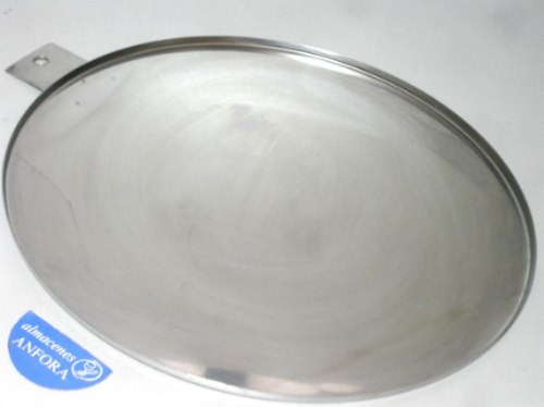 Comal De Acero Inoxidable Pulido De 30 Cms Calibre 18