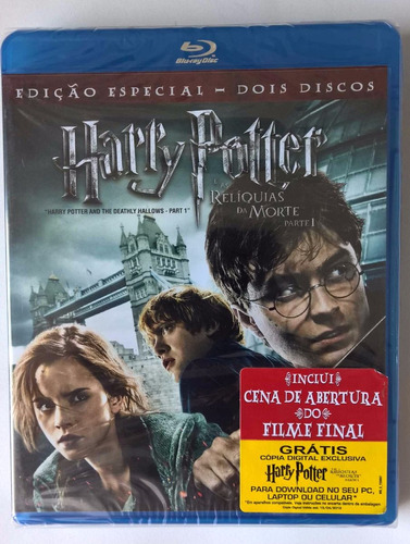 Blu-ray - Harry Potter E As Relíquias Da Morte: Parte 1