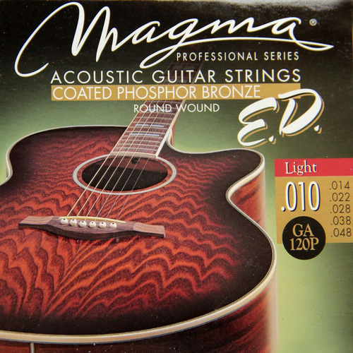 Encordado Guitarra Acustica Magma Ga120p 10/48 Coated