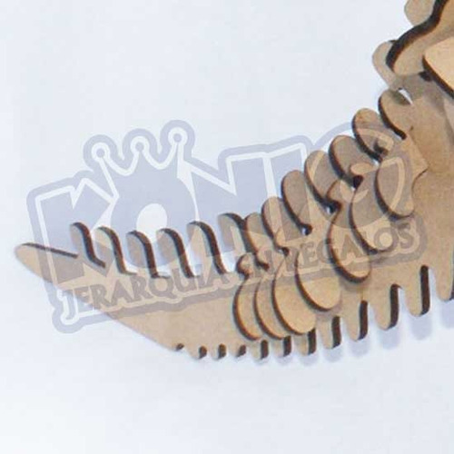 Imagen 2 de 3 de Rompecabezas 3d Mdf, Figura Tiranosaurio Rex Armable