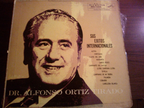 Disco Acetato De Dr. Alfonso Ortiz Tirado Sus Exitos Interna