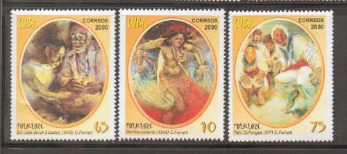 Timbres De Bellas  Pinturas ( Cuba )