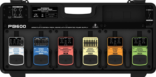 Estuche Pedales Pedal Board Con Fuente Behringer Pb600