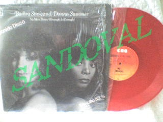 Disco De Acetato Single 33 Rpm Barbra Streisand Donna Summer
