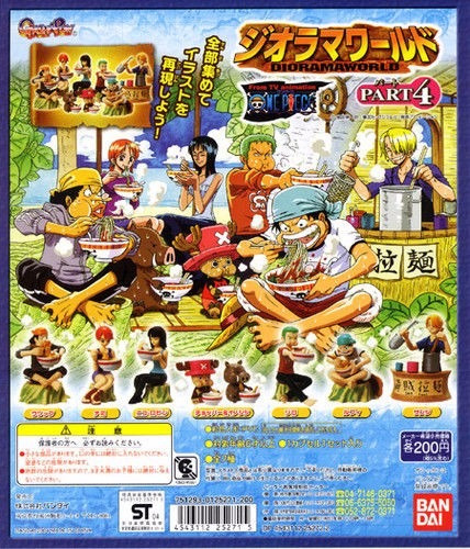 One Piece Diorama World 4 Gashapon 7 Figuras Anime Usadas