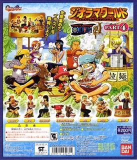 One Piece Diorama World 4 Gashapon 7 Figuras Anime Usadas