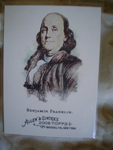 Benjamin Franklin Tarjeta Allen & Ginter