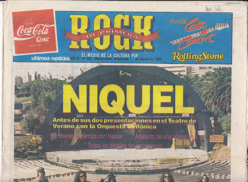 Rock Nacional 1993 Niquel Sinfonico Psiglo Afe Poster Acdc