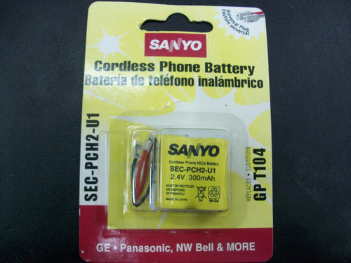 Bateria Para Telefono Inalambrico Sanyo Sec-pch2 U1 2.4v 300