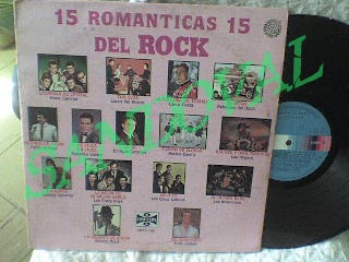 Disco Lp  De Vinil O Acetato 33 Rpm 15 Romanticas Del Rock