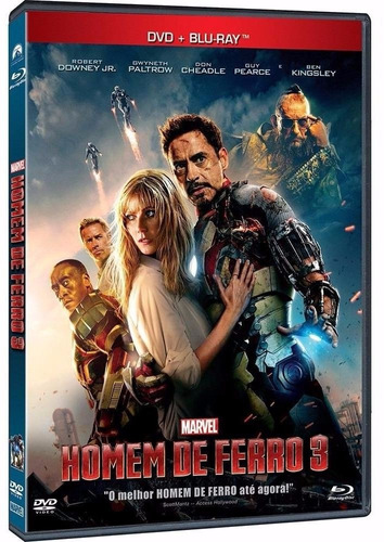 Homem De Ferro 3 - Blu-ray + Dvd - Robert Downey Jr.