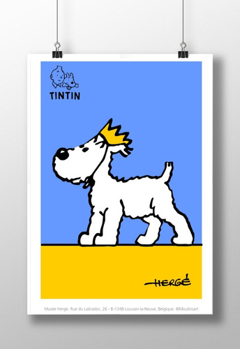 Afiche Poster Perro Milú De Tintín