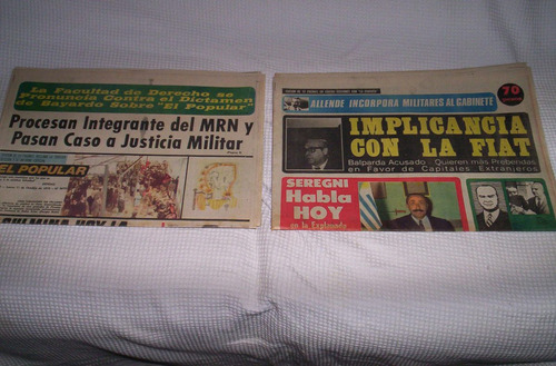 El Popular.impecable Coleccion Diarios 1971 Al 73.excelentes
