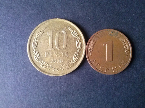 Moneda Alemania Federal 1 Pfenning 1985 Ceca G Bronce (c28)