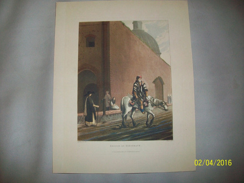 Vidal  Beggar On Horseback  Lámina 27,50 Cm X 21,50 Cm