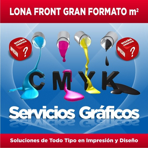 Publicidad Lona Front Gran Formato Vinil M2 Full Color