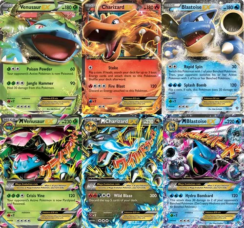 A MEGA EVOLUÇÃO DE CHARIZARD, BLASTOISE E VENOSSAURO - Pokemon