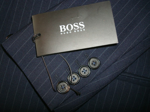 Hugo Boss Saco Einstein Nuevo Original Azul Rayas, No Gucci