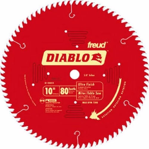 Disco Diablo P/ Sierra De 10 Pulgadas De 80 Dientes Madera