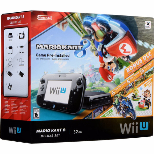 Consola Wii U Deluxe Set 32gb Mario Kart8 Envio Gratis Nuevo