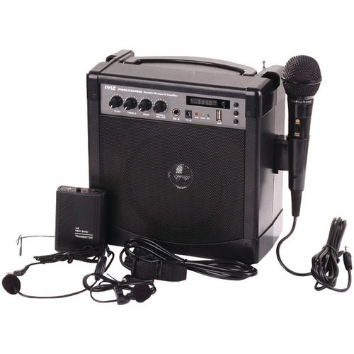 Pyle Pro Pwma220bm Portable Pa Karaoke Amplificador Y