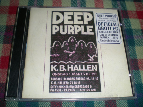 Deep Purple / Live In Denmark 72 - 2 Cds Bootleg - Rusia A1