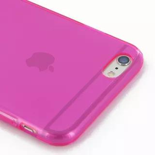 Funda Carcasa Gel Rosada Transparente iPhone 6 Plus 6s Plus