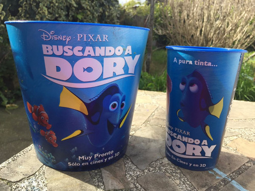 Balde De Pop Y Vaso De Buscando A Dory, Lote