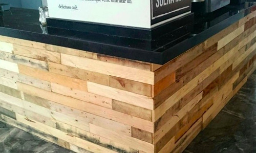 Imagen 2 de 4 de Metro Cuadrado Pared De Pallet Natural