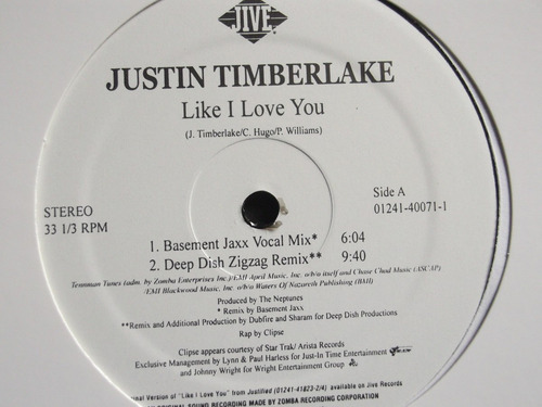Justin Timberlake- Like I Love You (the Club Mixes)