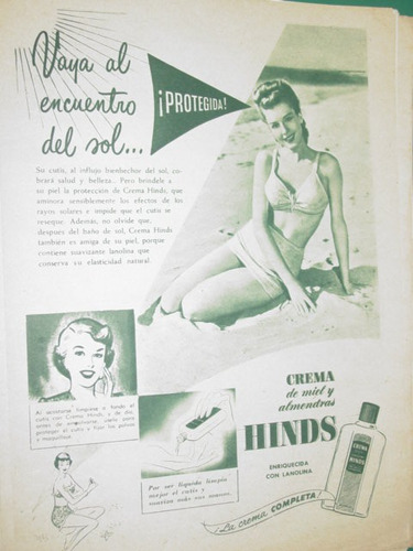 Publicidad Cosmeticos Crema Hinds De Miel Y Almendras Mod2