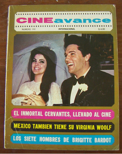 Revista Cine Avance,elvis Presley,raphael,brgitte Bardo