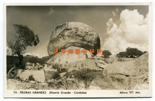 Antigua Postal Piedras Grandes Huerta Grande Cordoba