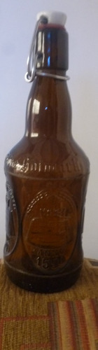 Botella Vacia De Cerveza Hafmark 1590 Hecha En Alemania