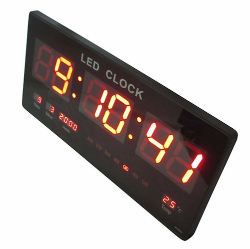 Reloj De Pared Digital Led Grande , Grenelectronic Chile