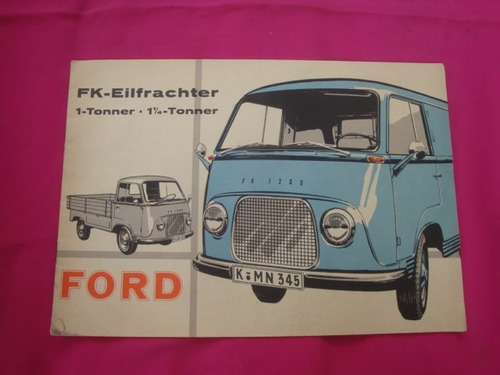 Catalogo Ford Fk-eilfrachter - Año 1958