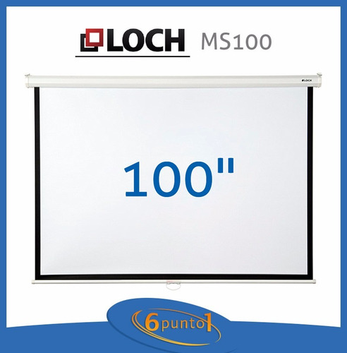 Pantalla Para Proyector Loch Ms 100 Sr - Manual - Recoleta