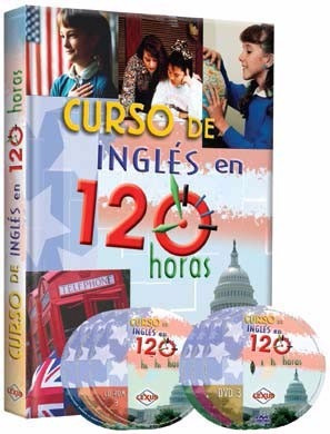 Curso De Inglés En 120 Horas 1tomo + 3 Cd-rom + 3 Dvd