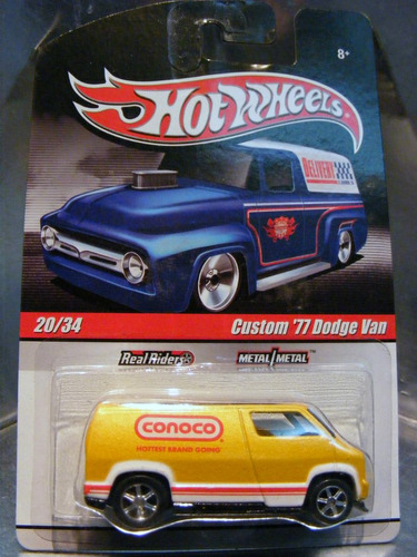 Hot Wheels - Custom 77 Dodge Van  Conoco Del 2010