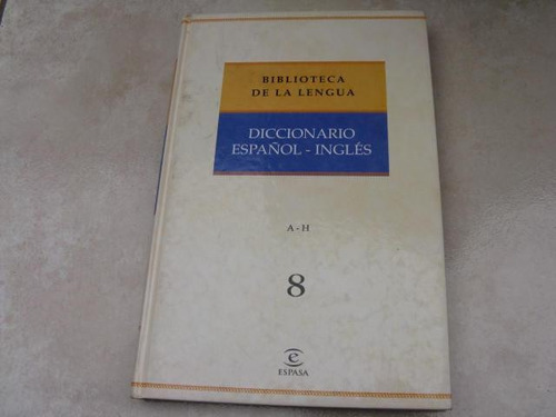 Mercurio Peruano: Libro Diccionario Español Ingles Tomo8 L36